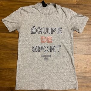 H&M graphic tee xs in gray